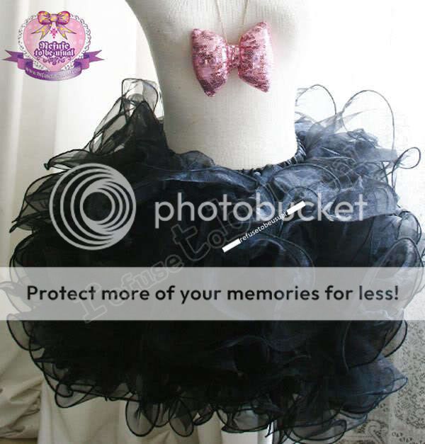 Decora Fairy Kei Lolita Bubble Rose Puffy Ball Tutu Tulle Frilly Petal 