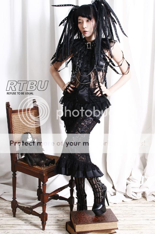 Erotic Gothic Lolita Silk Crucifix Lace Spider Leather Grommet Strap ...