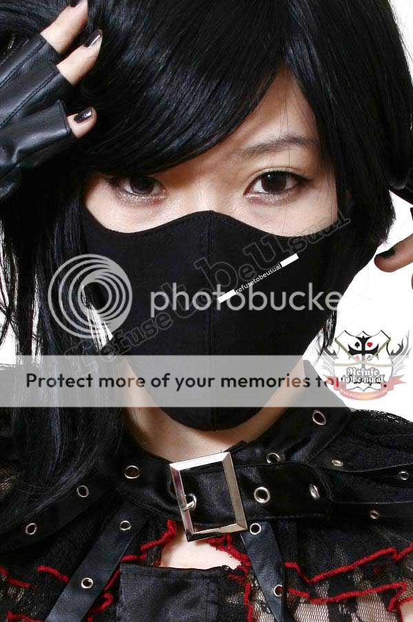 PUNK Gothic Visual Kei Face Guard ROBBER CRIMINAL MASK