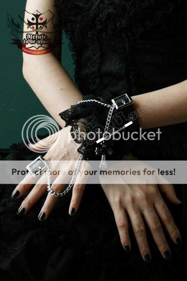 Gothic Doll EGL Mana French Lolita Tiered Lace Cuff Set