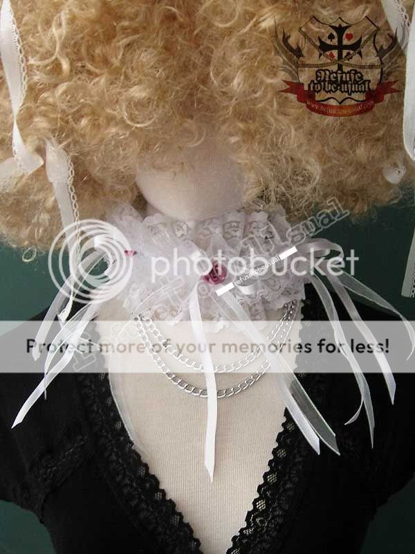 GOTHIC DOLL BOUTIQUE HANDCRAFT lolita ANGEL RUFF choker  